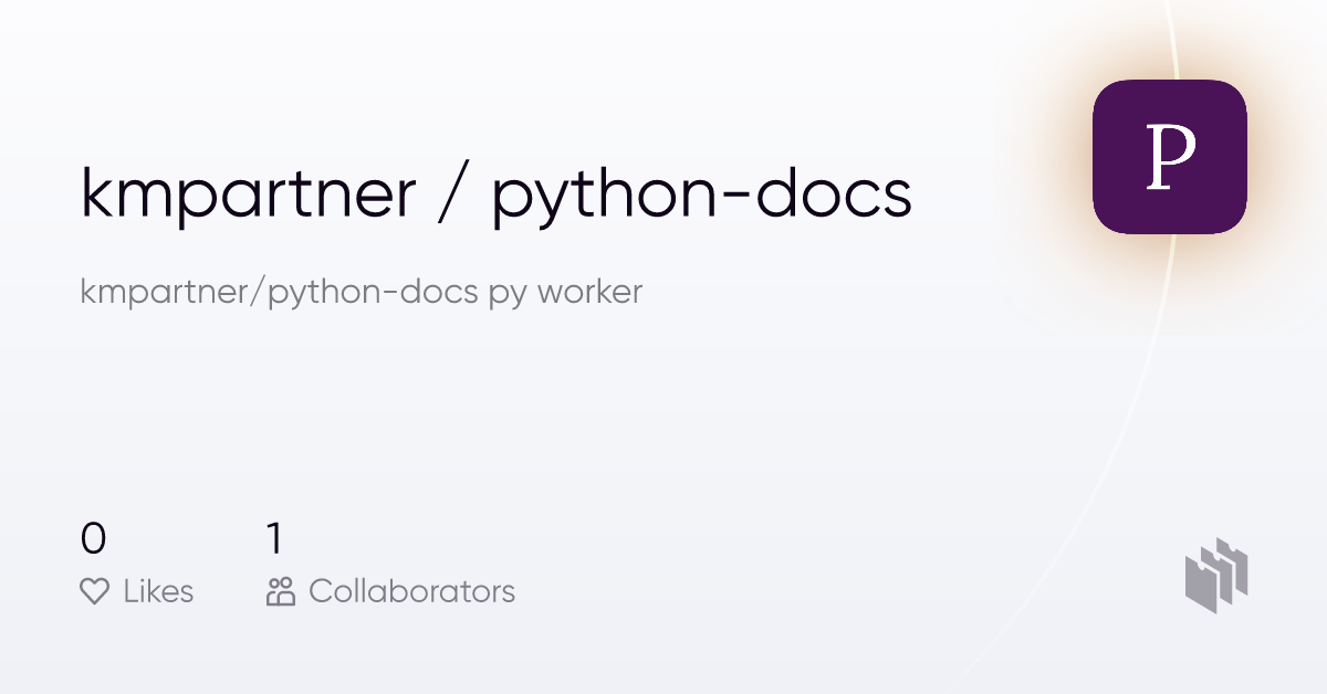 kmpartner/python-docs: kmpartner/python-docs py worker